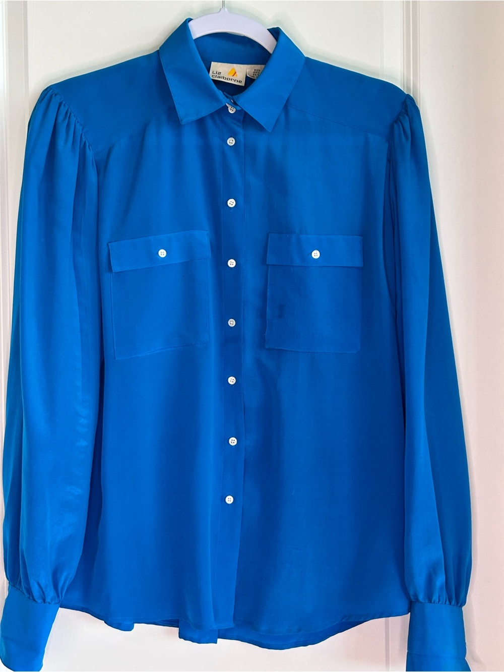 Vintage Liz Claiborne-100% Silk Button-Down Shirt